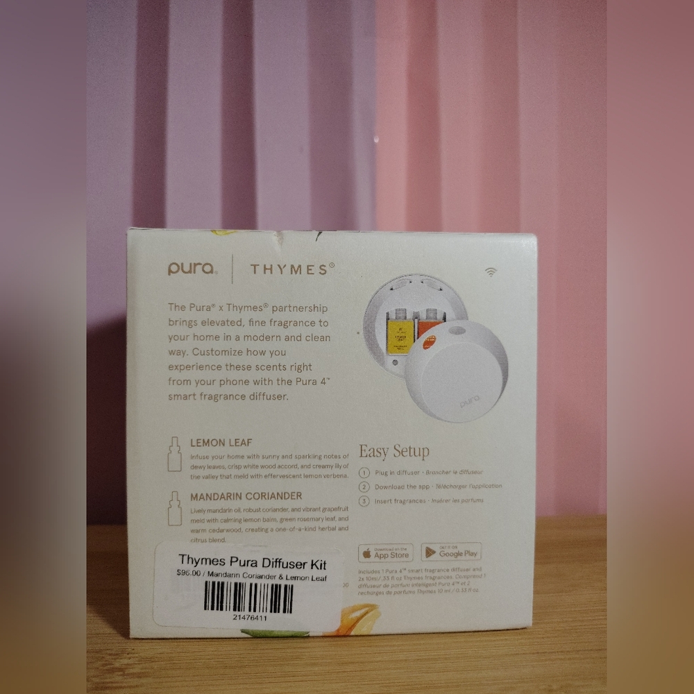 Thymes x Pura 4 - Smart Home Fragrance Diffuser Kit - Mandarin Coriander & Lemon - Picture 5 of 11